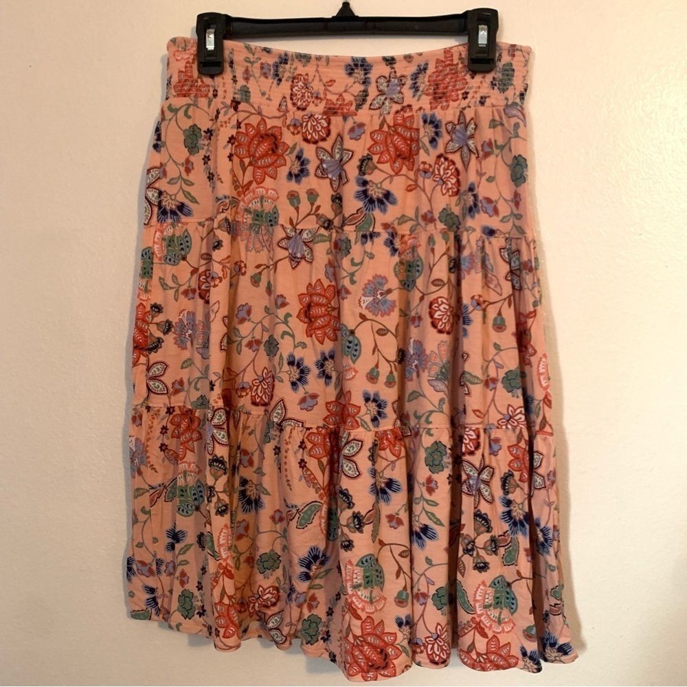 St. John's Bay Multi Tiered Full Skirt size medium about knee length